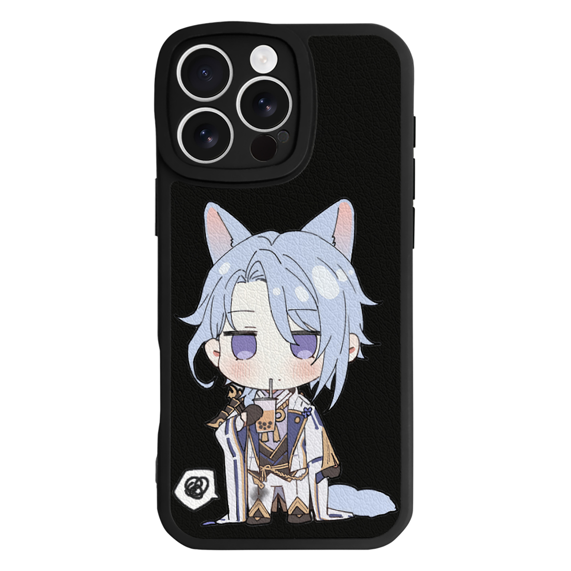 げんし神 神里綾人 かみさとあやと genshin Kamisato Ayato 【iPhone 16シリーズ対応】シリコンスマホケース（レザー調） 材質：シリコン